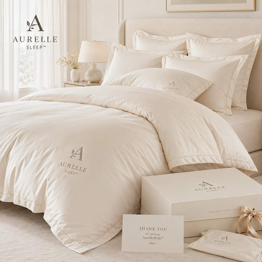 Aurelle Sleep™ Ivory Duvet Cover Set