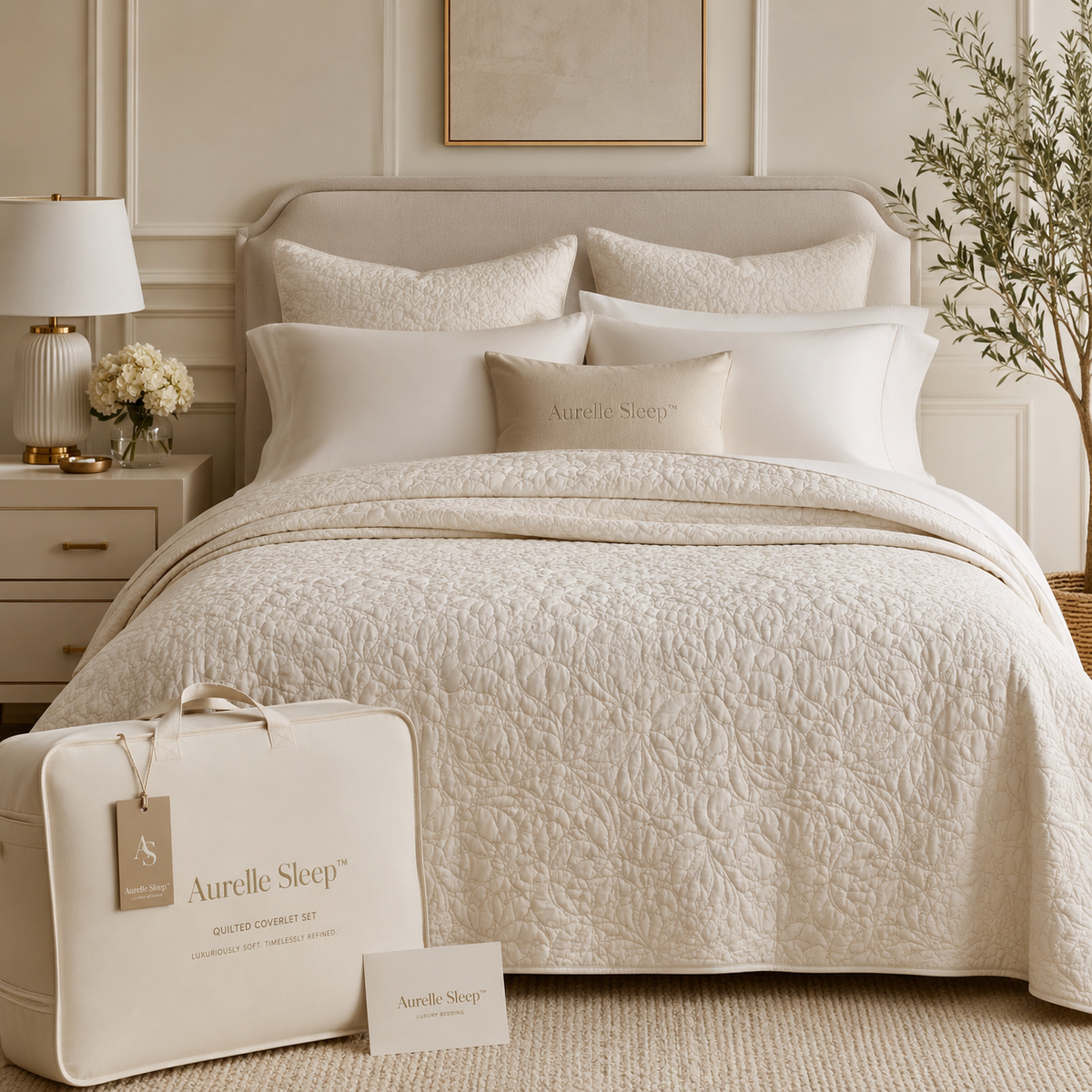 Aurelle Sleep™ Quilted Coverlet Set