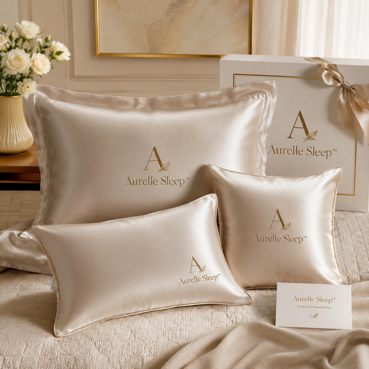 Aurelle Sleep™ Silky Pillowcase Set